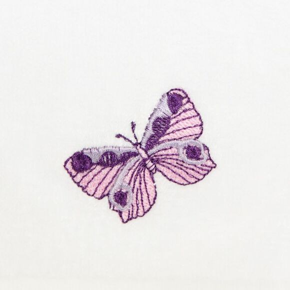 Gold Coast Butterfly Garden Embroidered Cotton Washcloth Set with Decorative Tin - Picture 6 of 9